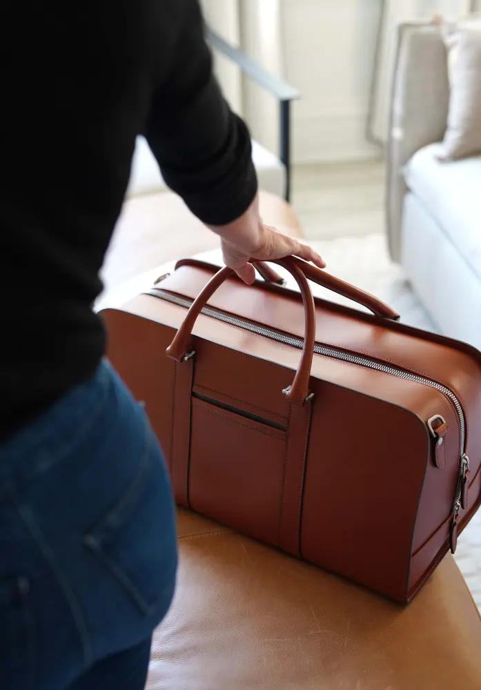 Carl Friedrik leather weekend bag, photo 1