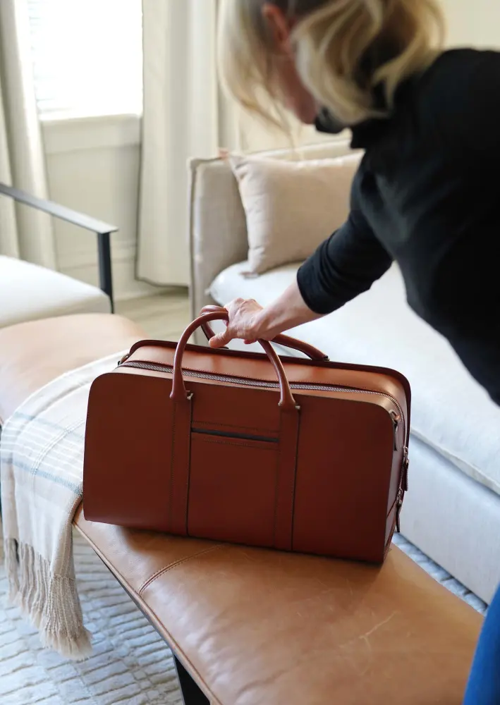 Carl Friedrik leather weekend bag, photo 6